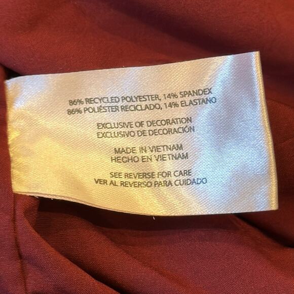 Banana Republic Women's Lightweight Bomber Jacket Wine Size XL - Picture 8 of 9